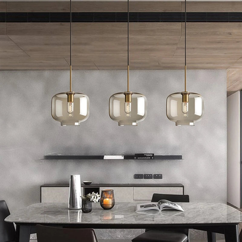 Modern Loft Hanging Glass Pendant Light