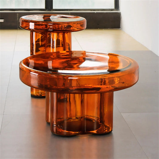 Nordic Light Luxury Glass Coffee Table