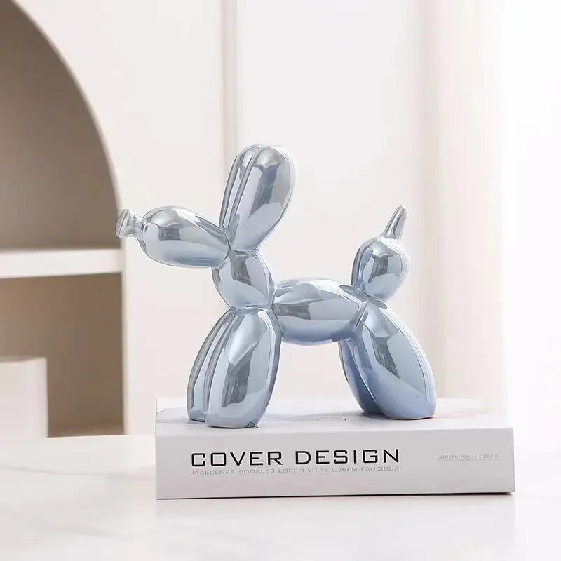 Creative Balloon Dog Abstract Ceramic Ornament Sculpture Figurine Statue