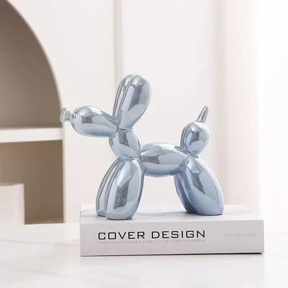 Creative Balloon Dog Abstract Ceramic Ornament Sculpture Figurine Statue