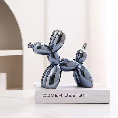 Creative Balloon Dog Abstract Ceramic Ornament Sculpture Figurine Statue