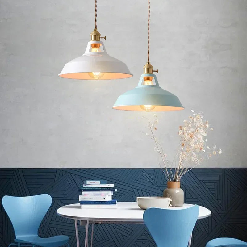 Retro Industrial Colorful Pendant Lights