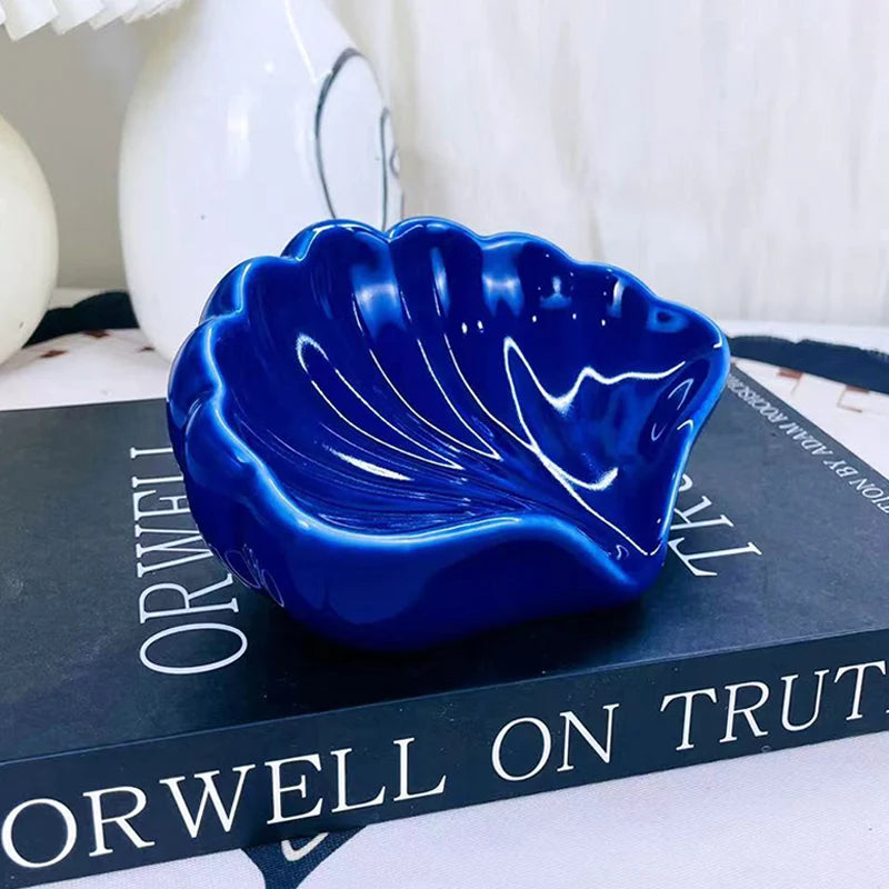 Shell Shaped Ceramic Soap Dish