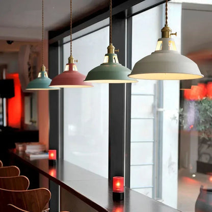 Retro Industrial Colorful Pendant Lights