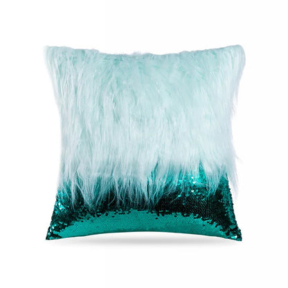 Luxury Sequin Fur Cushion Cover