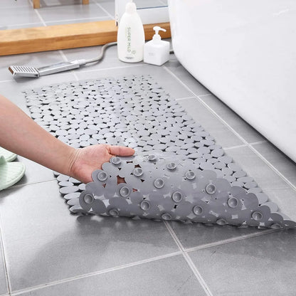 Pebble Shape Machine Washable Bathtub Mat