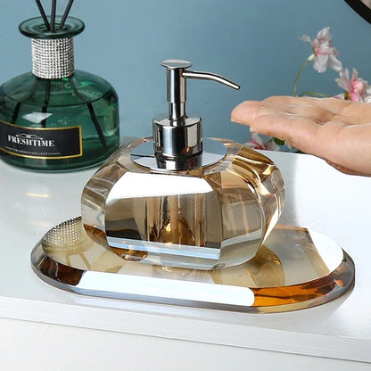 Luxury Amber Glass Emulsion Bottle Tray