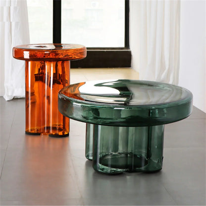 Nordic Light Luxury Glass Coffee Table