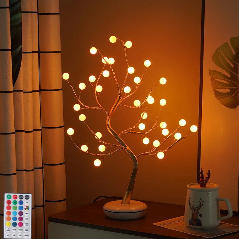 Led Fairy Light 16 Color Pearl Tree Nightlight