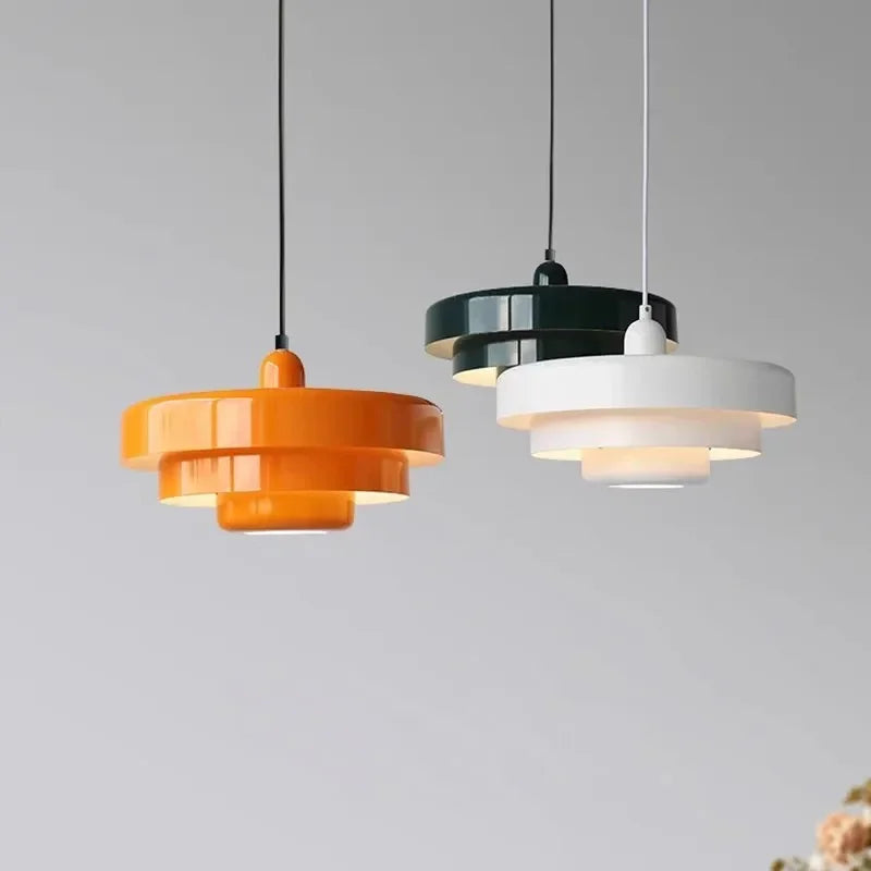 Nordic LED Macaron Carbon Steel Aluminum Pendant Light