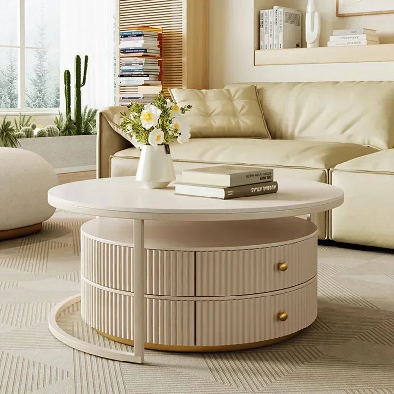 Modern Storage Round Designer Table