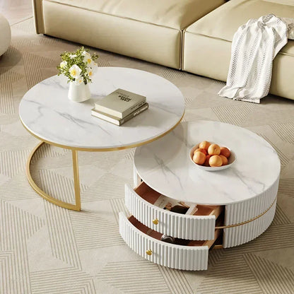 Modern Storage Round Designer Table