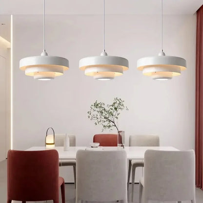 Nordic LED Macaron Carbon Steel Aluminum Pendant Light